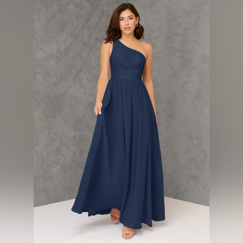 Azazie Crosby Dark Navy Bridesmaid Dress
